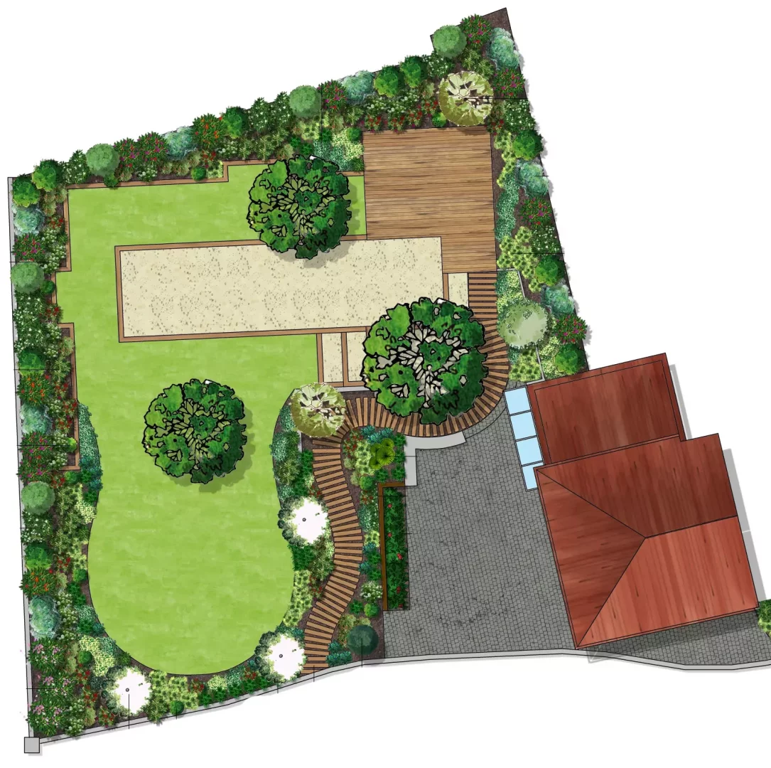 Conception jardin 3d Paysagiste spécialiste jardin Ariège